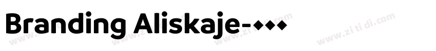 Branding Aliskaje字体转换